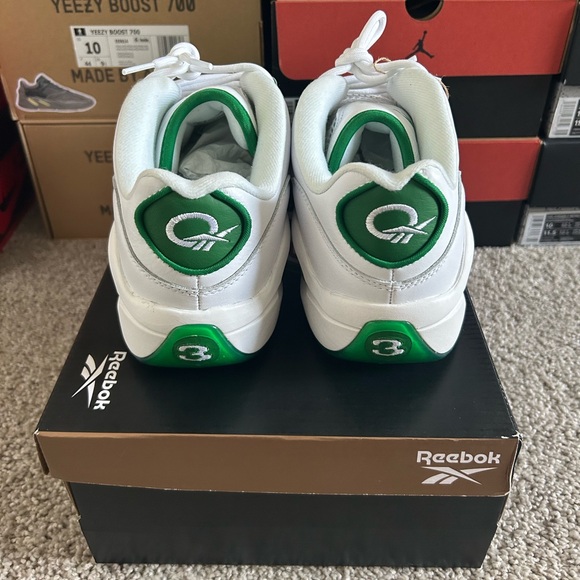 Reebok Question Low Green Toe, Used (Size US Men’s 10.0) - Picture 4 of 5